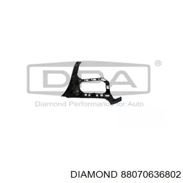 88070636802 Diamond/DPA Кронштейн бампера заднього, лівий