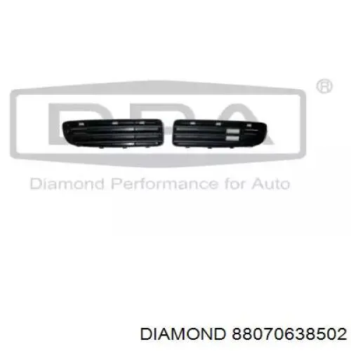 88070638502 Diamond/DPA Решітка переднього бампера, права