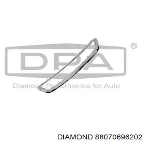 88070696202 Diamond/DPA Рамка решітки переднього бампера