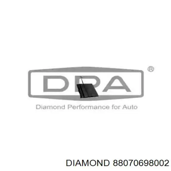 Заглушка бампера буксирувального гака, передня права Diamond/DPA 88070698002 ціна, від 3.64 USD