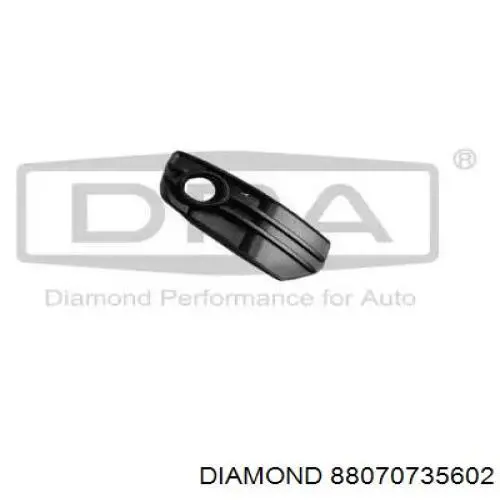88070735602 Diamond/DPA Заглушка, решітка протитуманних фар бампера переднього, права