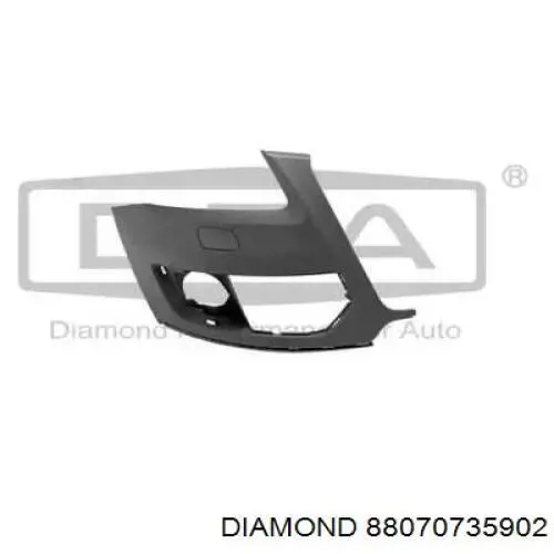 Бампер передній, права частина Diamond/DPA 88070735902 ціна, від 33.39 USD