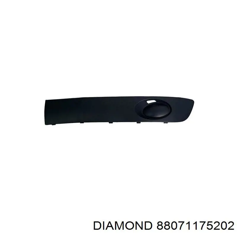 Заглушка / решітка протитуманних фар бампера переднього Diamond/DPA 88071175202 ціна, від 14.95 USD