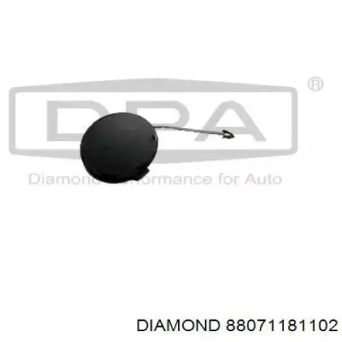 Заглушка бампера буксирувального гака, передня Diamond/DPA 88071181102 ціна, від 2.83 USD