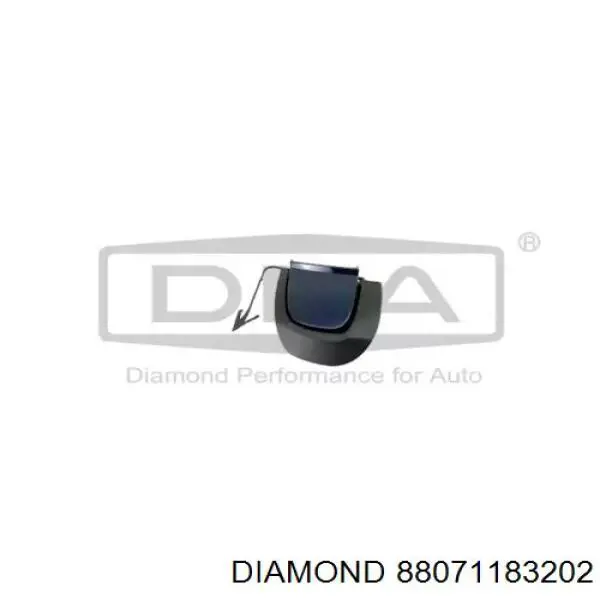 88071183202 Diamond/DPA Заглушка бампера буксирувального гака, задня