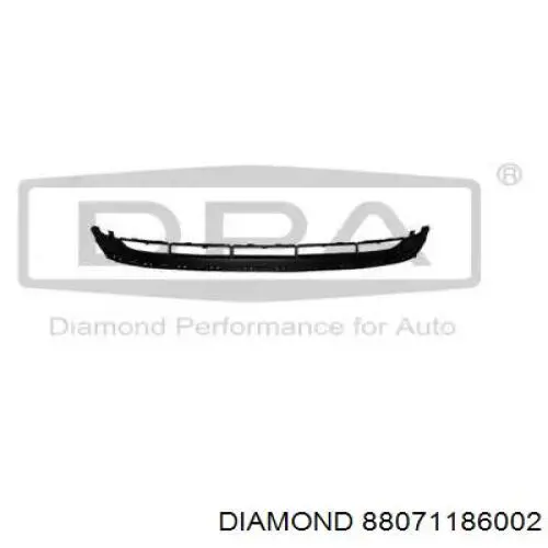 88071186002 Diamond/DPA Решітка переднього бампера, центральна