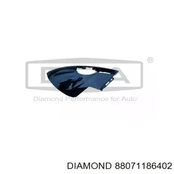 88071186402 Diamond/DPA Спойлер переднього бампера, правий