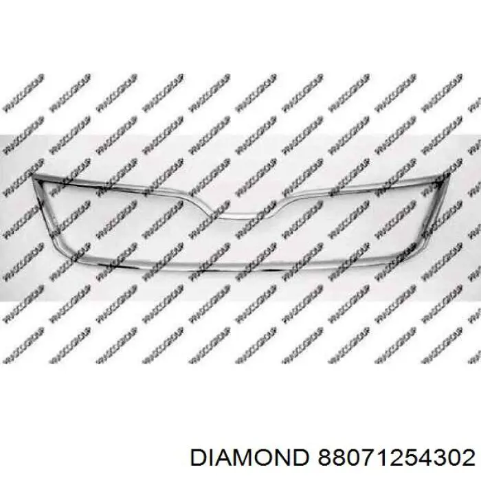 88071254302 Diamond/DPA решітка переднього бампера, ліва