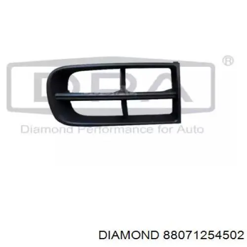 Решітка переднього бампера, права Diamond/DPA 88071254502 ціна, від 8.45 USD
