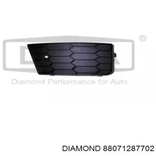 88071287702 Diamond/DPA заглушка/ решітка протитуманних фар бампера переднього