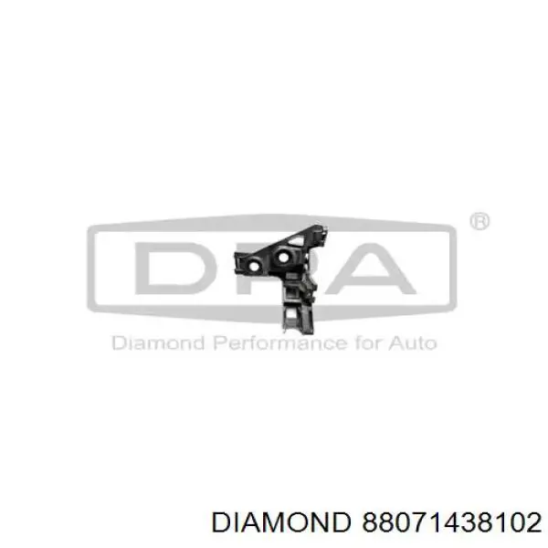 88071438102 Diamond/DPA Кронштейн бампера заднього, лівий