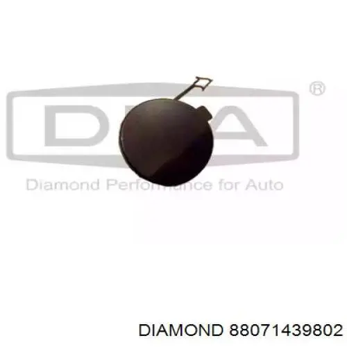 88071439802 Diamond/DPA Заглушка бампера буксирувального гака, задня