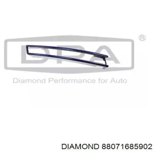 Купити 88071685902 Diamond/DPA Молдинг переднього бампера, правий