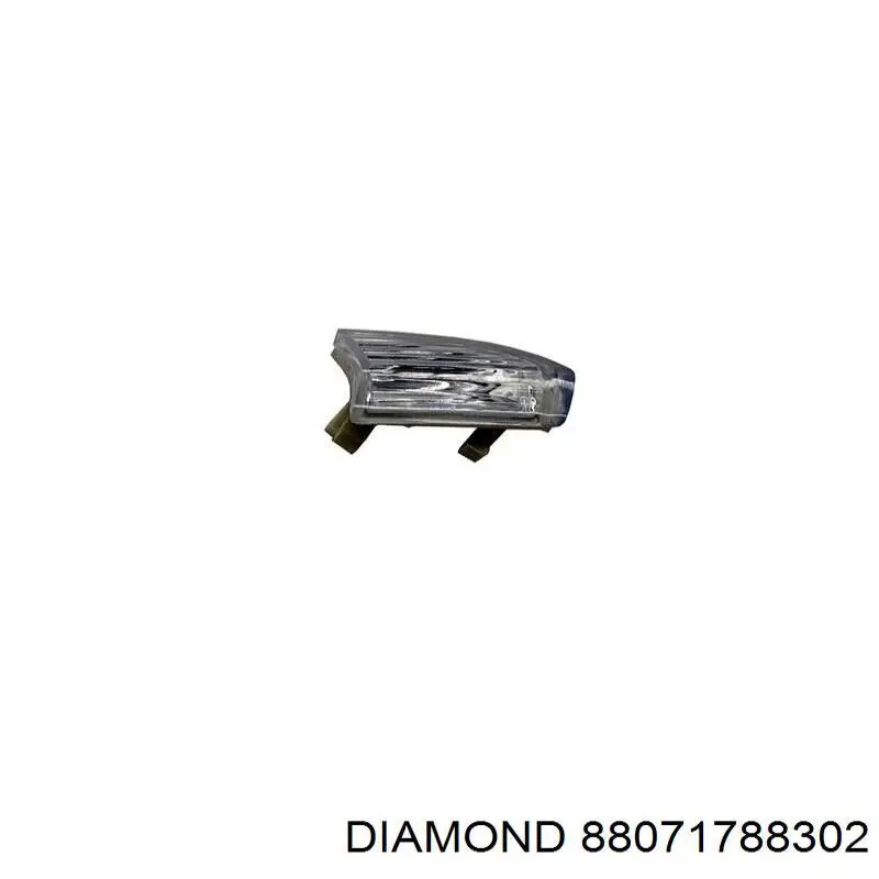 88071788302 Diamond/DPA Катафот (відбивач) переднього бампера, правий