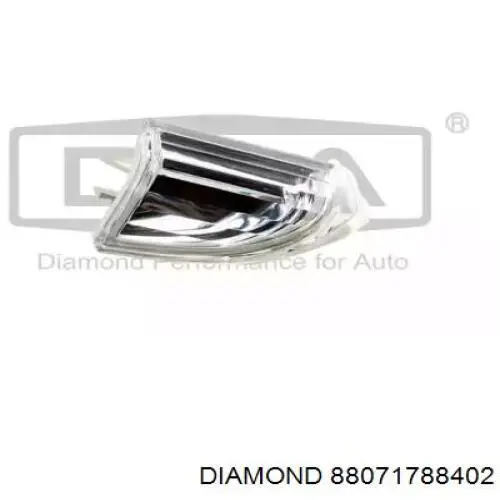 88071788402 Diamond/DPA Катафот (відбивач) переднього бампера, лівий