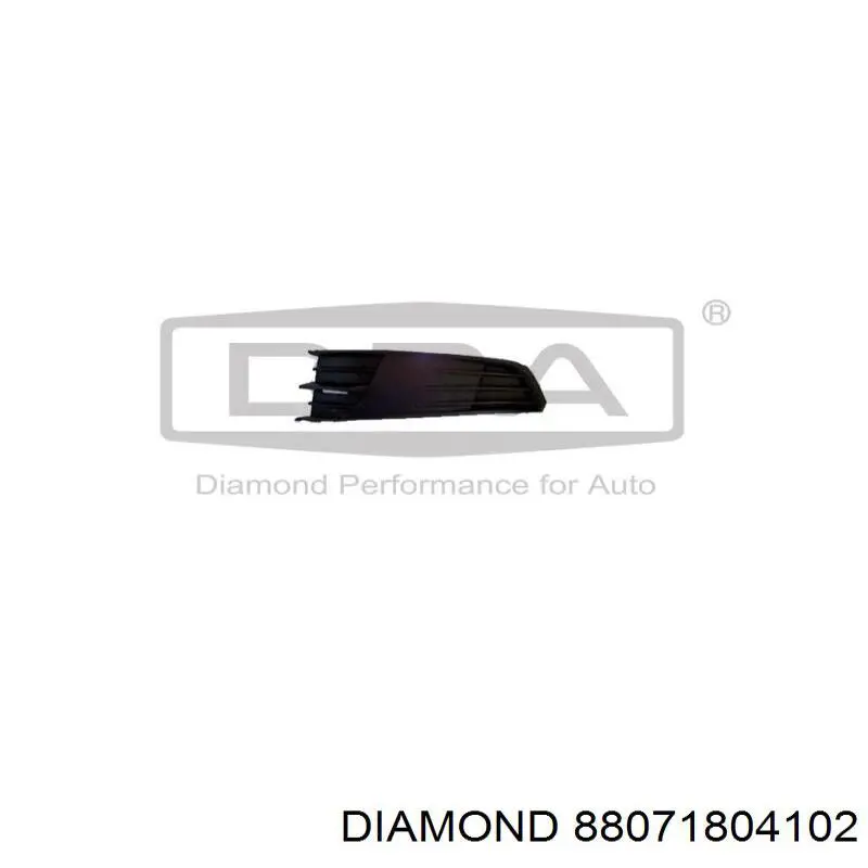 Решітка переднього бампера, ліва Diamond/DPA 88071804102 ціна, від 8.79 USD