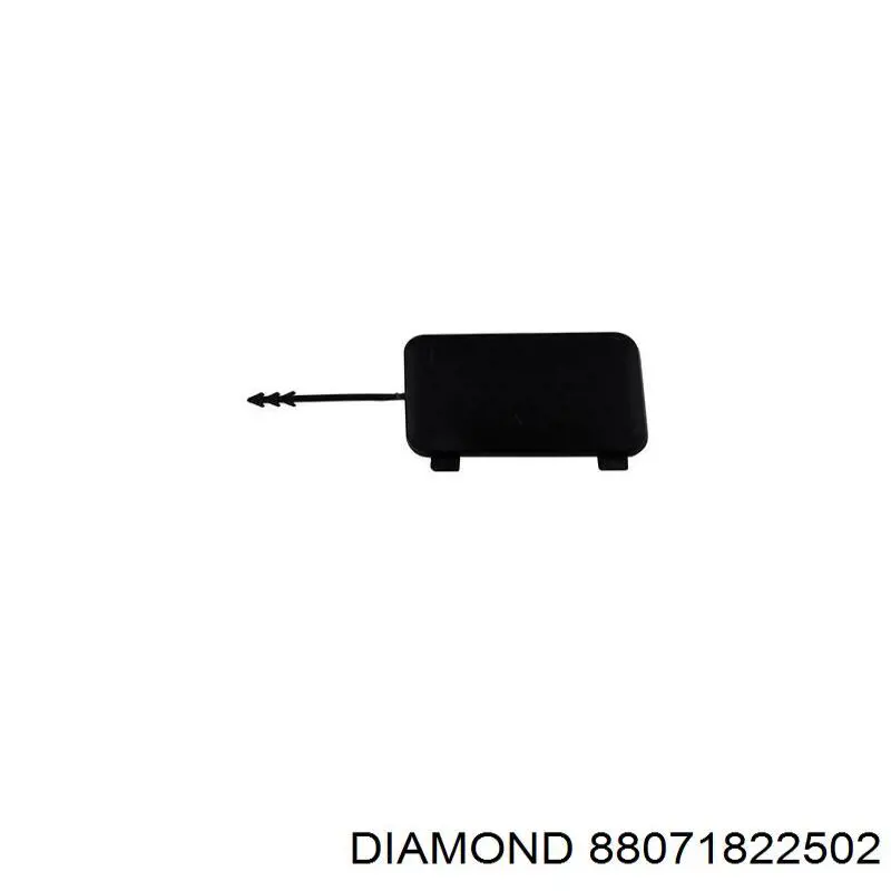 88071822502 Diamond/DPA Заглушка бампера буксирувального гака, задня