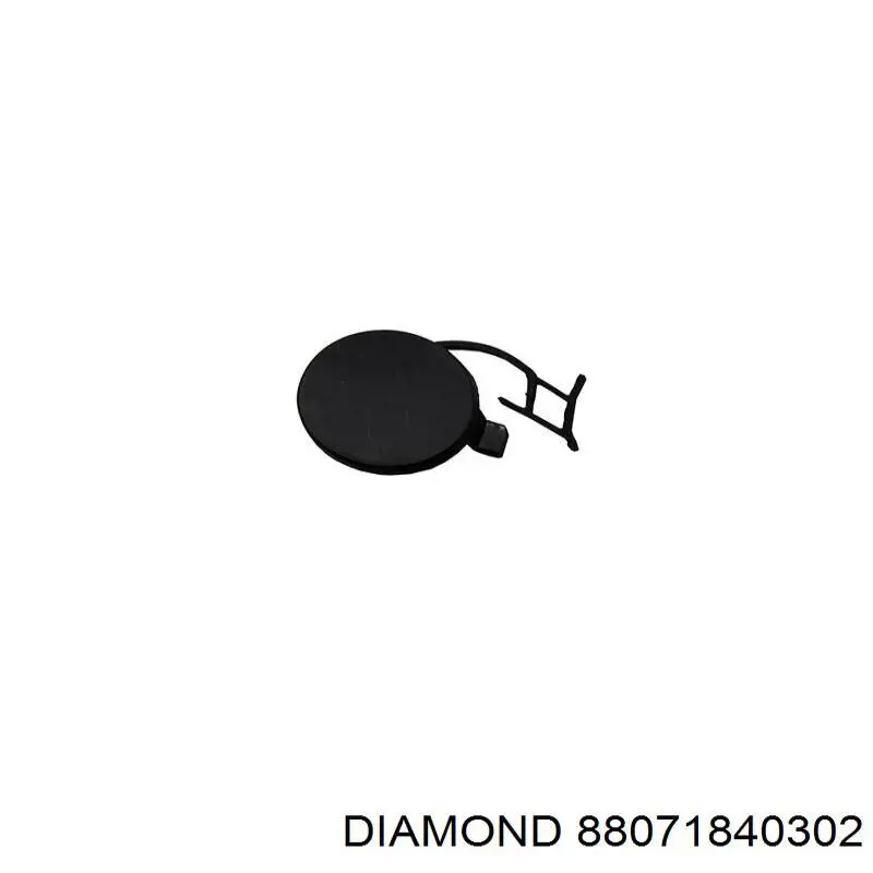 88071840302 Diamond/DPA Заглушка бампера буксирувального гака, передня