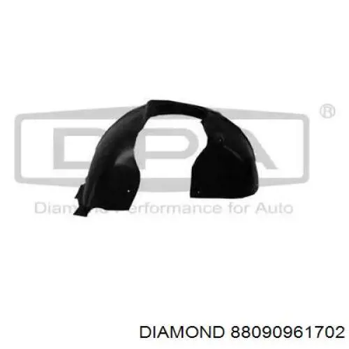 Підкрилок переднього крила, правий задній Diamond/DPA 88090961702 ціна, від 15.71 USD