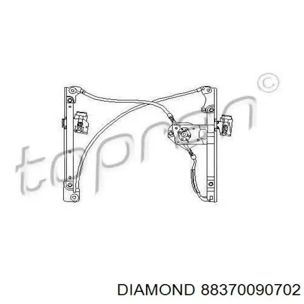 Склопідйомник з електродвигуном Diamond/DPA 88370090702 ціна, від 23.42 USD