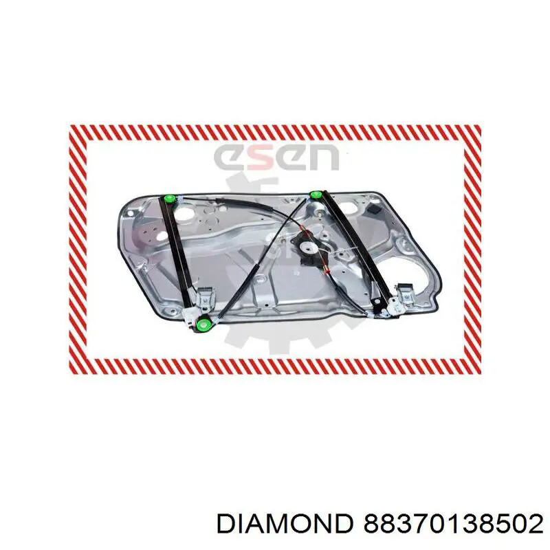 Купити 88370138502 Diamond/DPA Механізм склопідіймача двері передньої, правої