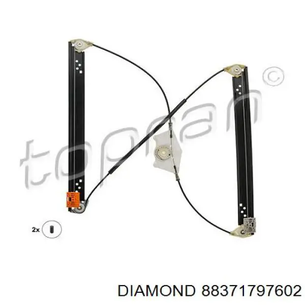 88371797602 Diamond/DPA механізм склопідіймача двері передньої, правої