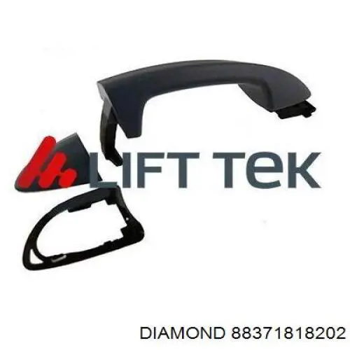 Купити 88371818202 Diamond/DPA Тримач зовнішньої ручки дверей, передньої лівої
