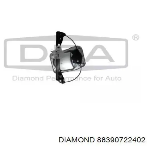 Купити 88390722402 Diamond/DPA Механізм склопідіймача двері задньої, правої