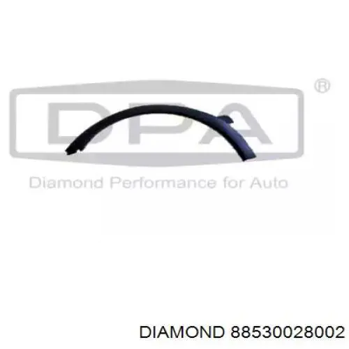 88530028002 Diamond/DPA Розширювач/накладка арки переднього крила, лівий