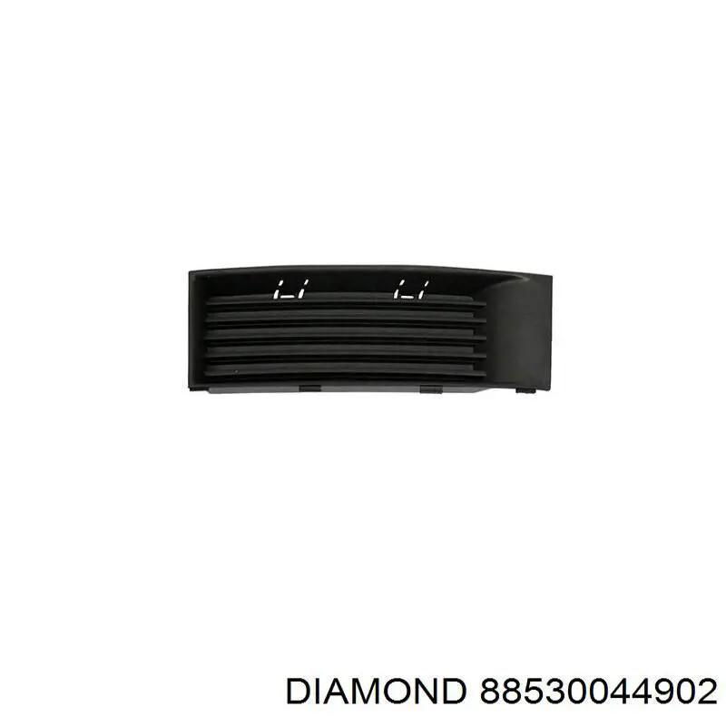 Решітка переднього бампера, права 6Y0853666B Elit