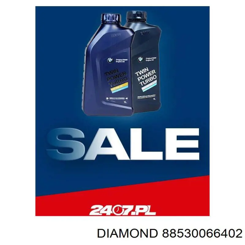 88530066402 Diamond/DPA Молдинг бампера переднього, праве