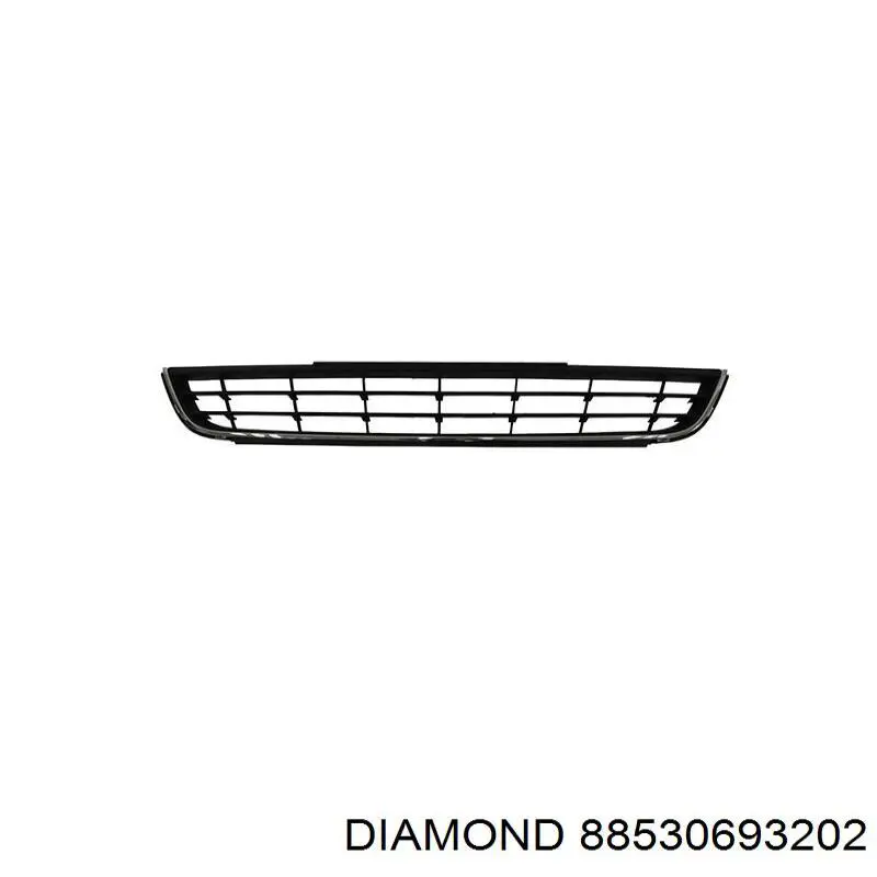 88530693202 Diamond/DPA Решітка переднього бампера, центральна