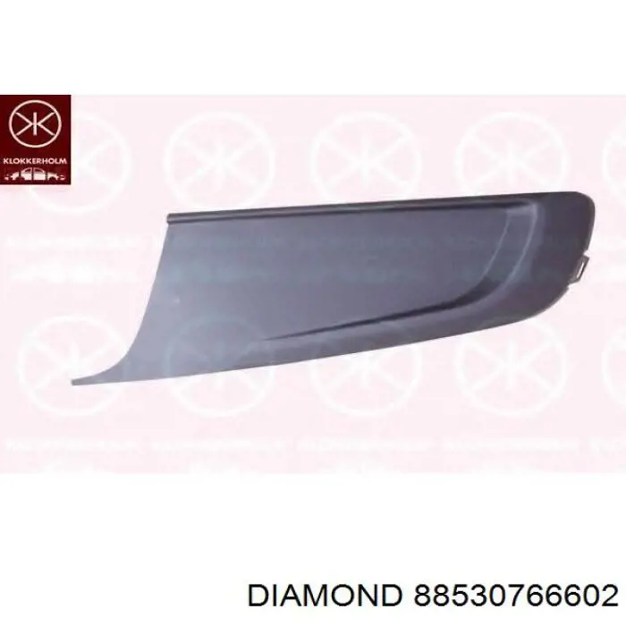 Заглушка, решітка протитуманних фар бампера переднього, права Diamond/DPA 88530766602 ціна, від 7.17 USD