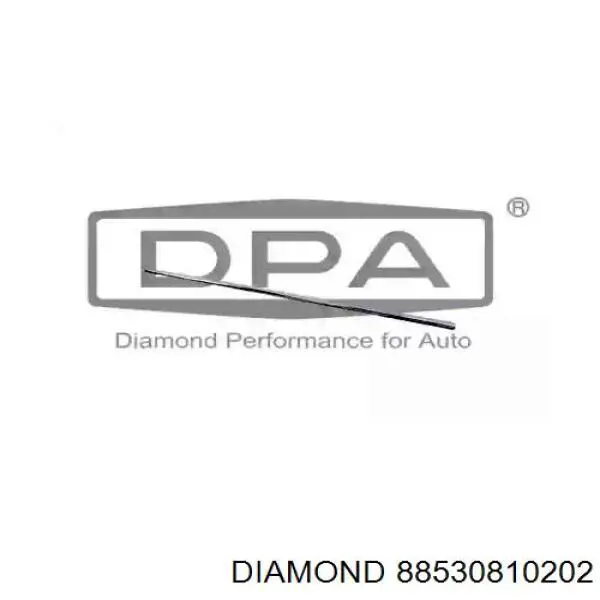 Купити 88530810202 Diamond/DPA Молдинг передньої правої двері, верхній