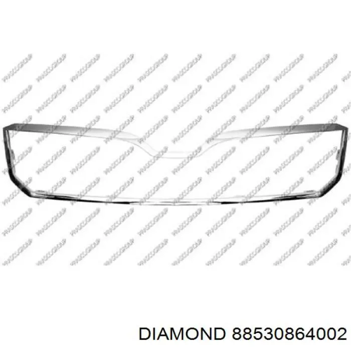 88530864002 Diamond/DPA Решітка радіатора