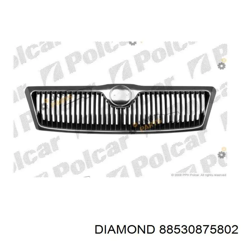 Накладка (рамка) решітки радіатора Diamond/DPA 88530875802 ціна, від 43.58 USD