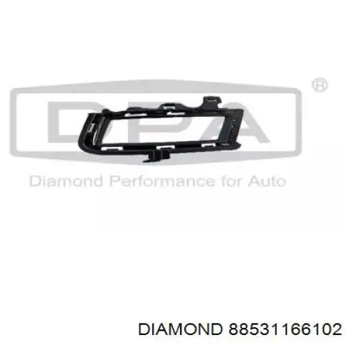 Купити 88531166102 Diamond/DPA Накладка бампера переднього, ліва