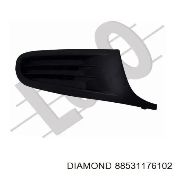 88531176102 Diamond/DPA заглушка/ решітка протитуманних фар бампера переднього, права