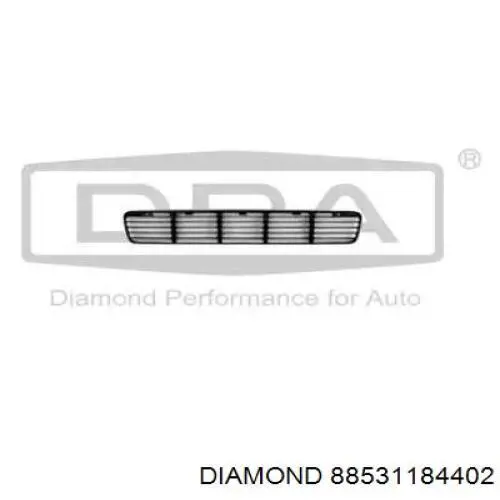 Решітка переднього бампера Diamond/DPA 88531184402 ціна, від 12.34 USD
