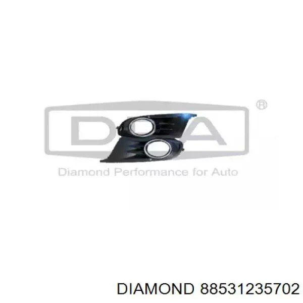 88531235702 Diamond/DPA Решітка протитуманних фар ліва