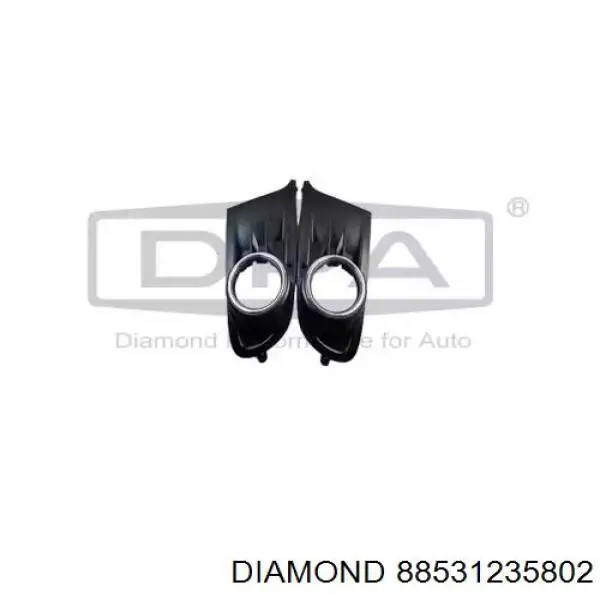 Купити 88531235802 Diamond/DPA Заглушка/ решітка протитуманних фар бампера переднього, права