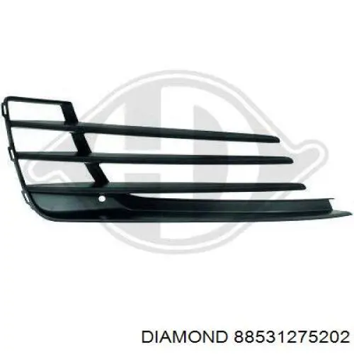 88531275202 Diamond/DPA Решітка переднього бампера, права