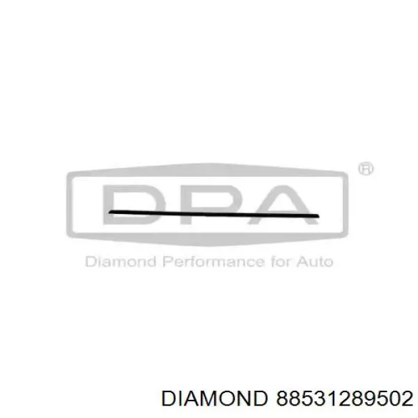 88531289502 Diamond/DPA молдинг передньої правої двері