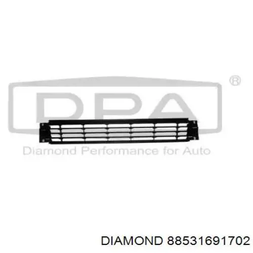 6C0853677A9B9 VAG Решітка радіатора