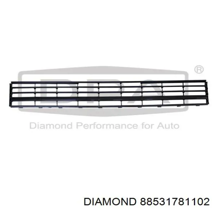 88531781102 Diamond/DPA Решітка переднього бампера, центральна