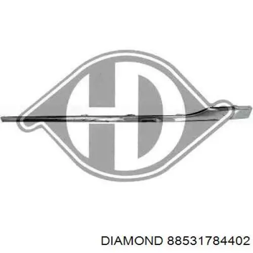 Молдинг заднього бампера, центральний Diamond/DPA 88531784402 ціна, від 16.07 USD