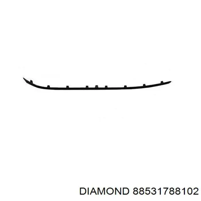 Купити 88531788102 Diamond/DPA Молдинг переднього бампера, правий