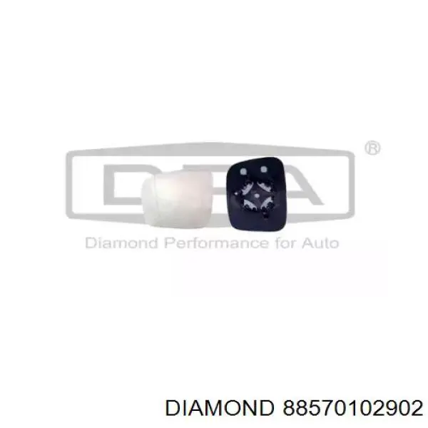 88570102902 Diamond/DPA дзеркальний елемент дзеркала заднього виду, правого