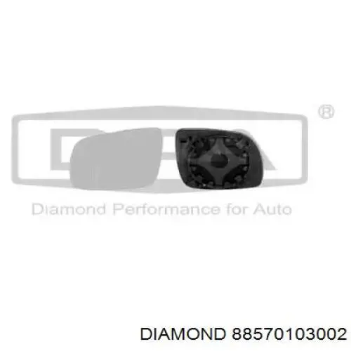 Дзеркальний елемент правого дзеркала заднього виду Diamond/DPA 88570103002 ціна, від 5.90 USD