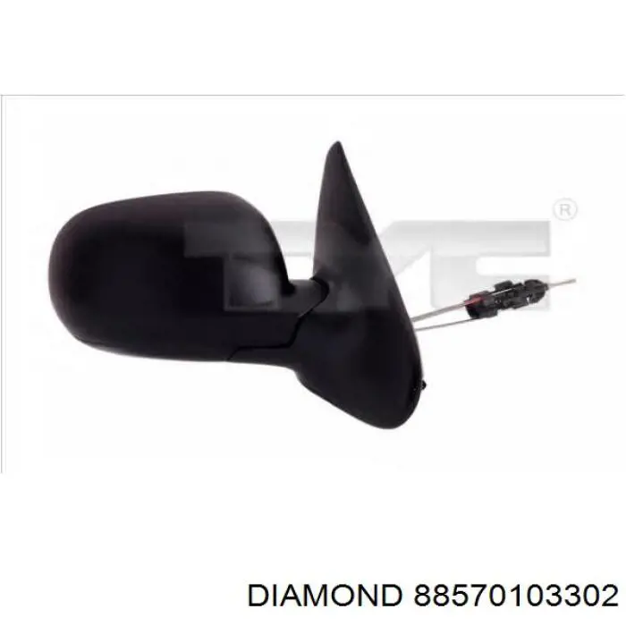 Дзеркальний елемент дзеркала заднього виду, правого Diamond/DPA 88570103302